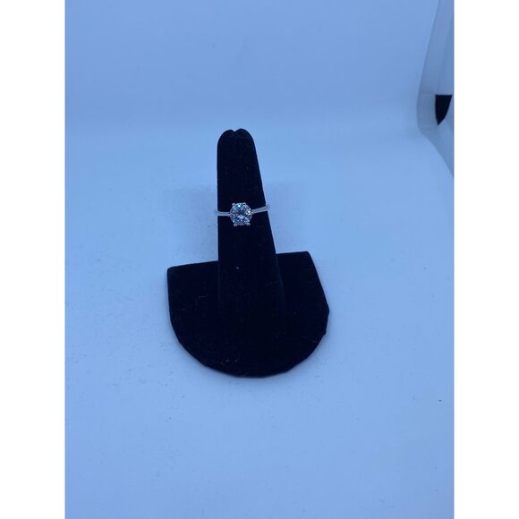 18k White Gold Plated CZ Womens 2.35ct Round Solitaire Engagement Ring Size 5‎ - Picture 6 of 10